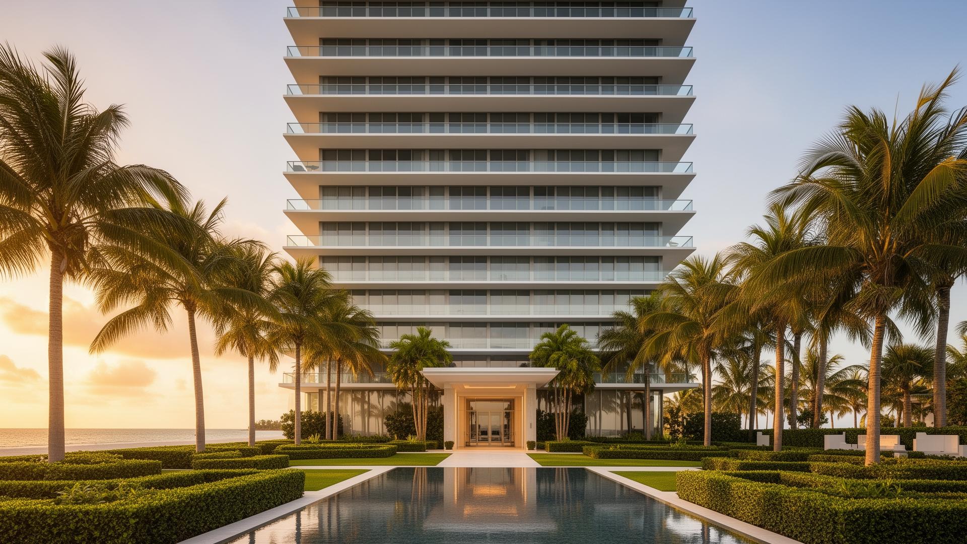 Estates at Acqualina oceanfront towers at 17901 and 17975 Collins Ave, Sunny Isles Beach