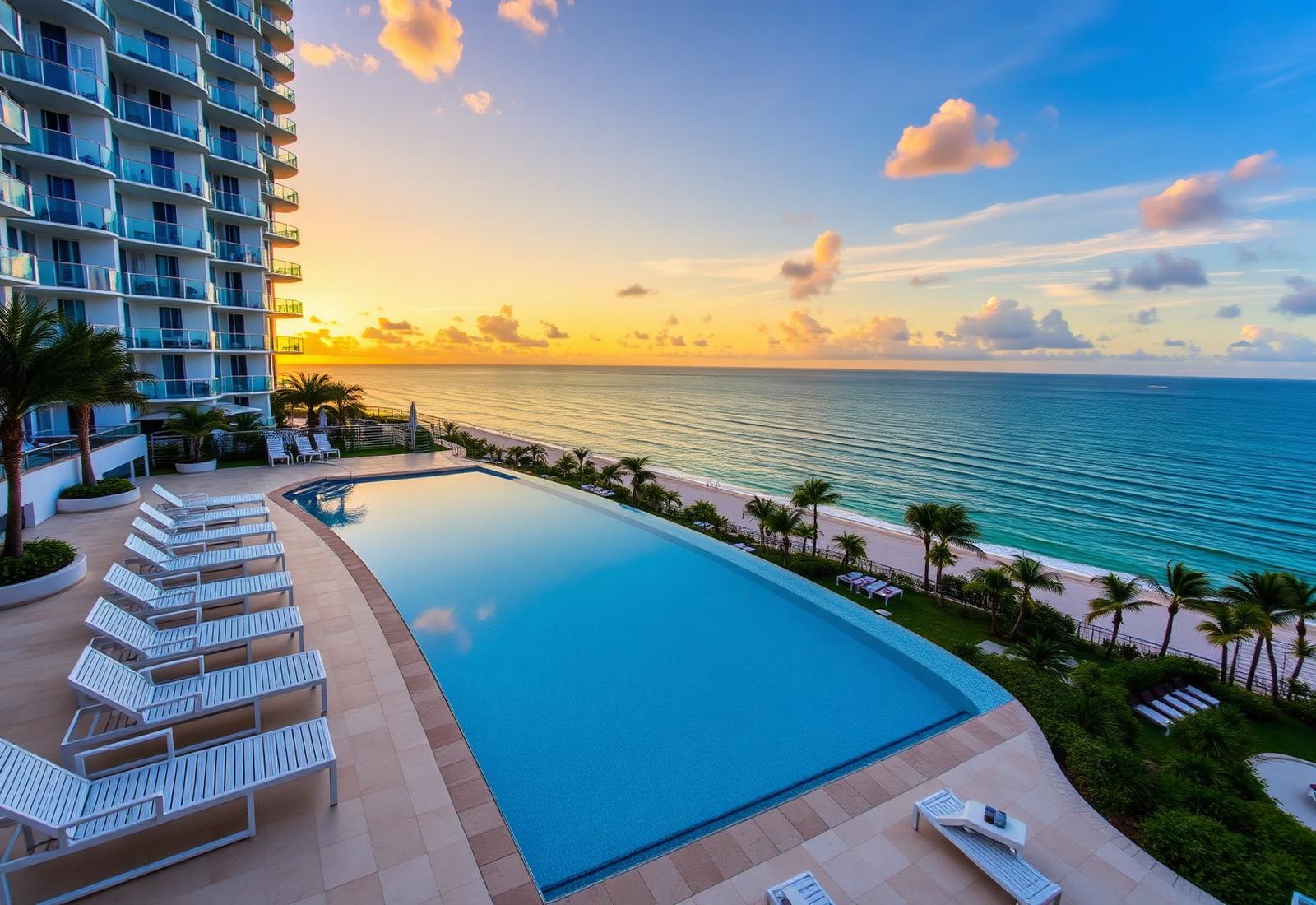 Estates at Acqualina pool deck